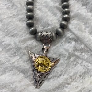 Indian faux navajo pearls necklace new